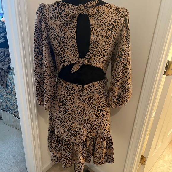 ANTHROPOLOGIE Maeve Knit Cut-Out Mini Dress - Picture 2 of 6